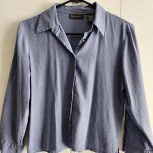 ‼️ 3/$10 ‼️ Banana Republic Light Blue Silk-Blend Shirt